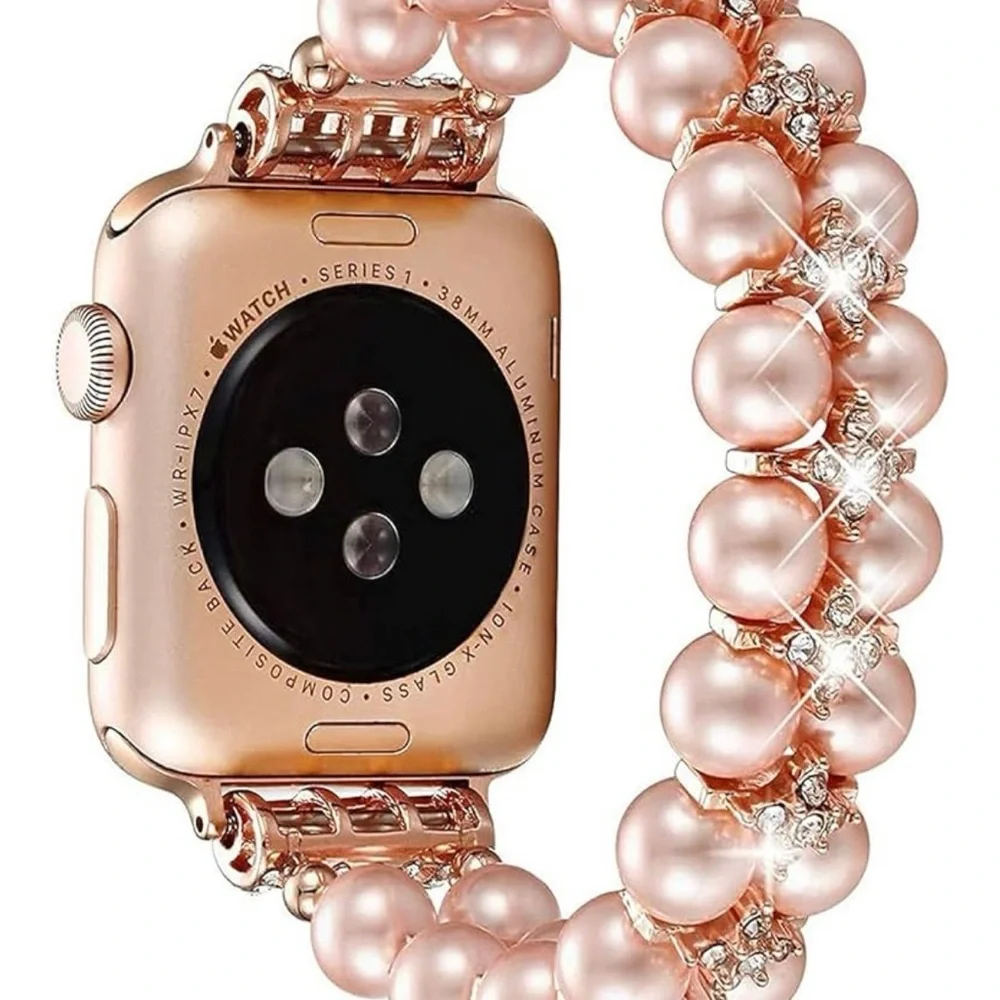 🎀Host Pick🎀 Apple Watch Band with Pink Pearls and Sparkling Gems